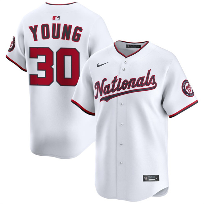 Washington Nationals #30 Jacob Young White 2025 Home Limited Stitched Jersey - Zenithce
