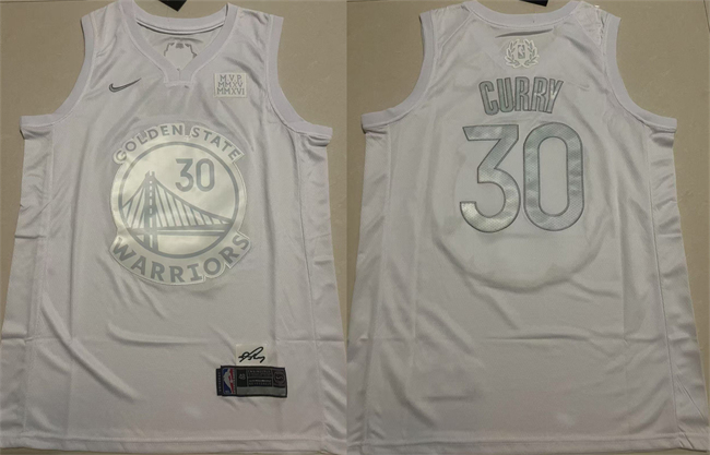 Golden State Warriors #30 Stephen Curry White Stitched Jersey - Zenithce