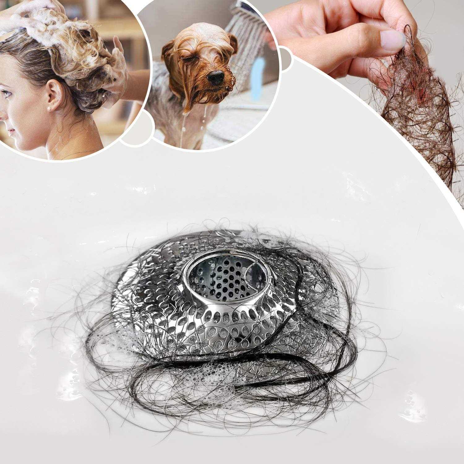 Lekeye Drain Hair Catcher/Bathtub Drain Cover/Drain Protector for Pop-Up - Zenithce