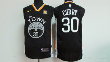 Golden State Warriors #30 Stephen Curry Black 2017-2018 Swingman Rakuten Stitched Jersey - Zenithce
