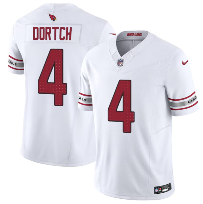 Arizona Cardinals #4 Greg Dortch White 2024 F.U.S.E. Vapor Untouchable Limited Stitched Jersey - Zenithce