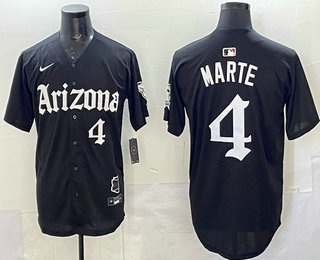 Arizona Diamondbacks #4 Ketel Marte Black Vapor Premier Limited Stitched Jersey - Zenithce