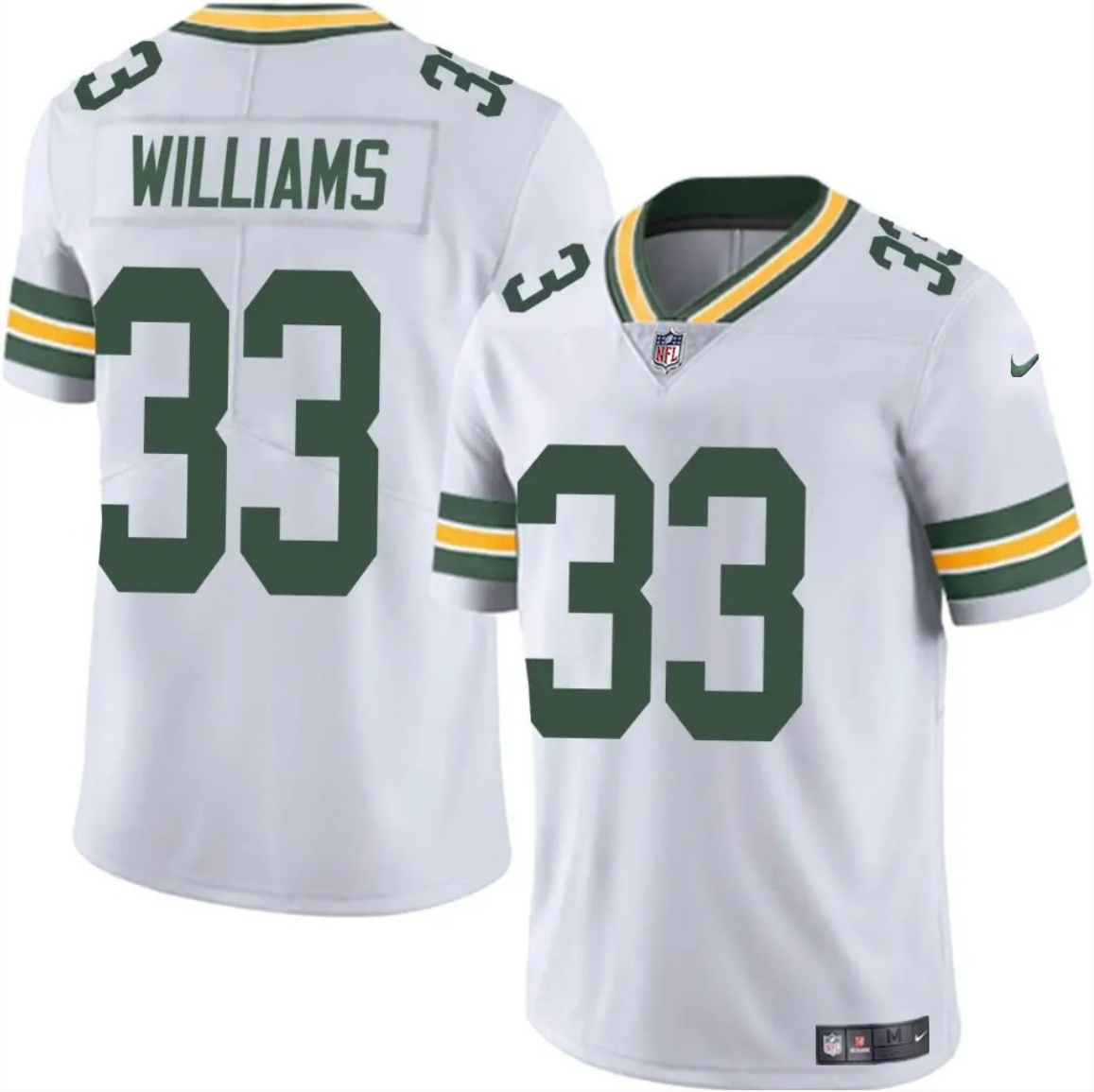 Green Bay Packers #33 Evan Williams White Vapor Untouchable Limited Stitched Jersey - Zenithce