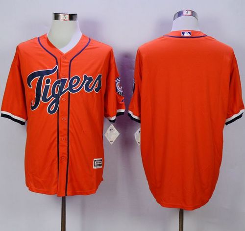 Tigers Blank Orange New Cool Base Stitched Jersey - Zenithce