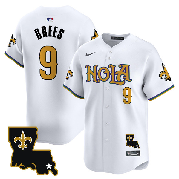 New Orleans Saints #9 Drew Brees White Cool Base Stitched Jersey - Zenithce