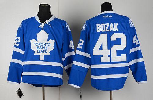 Maple Leafs #42 Tyler Bozak Blue Home Stitched Jersey - Zenithce