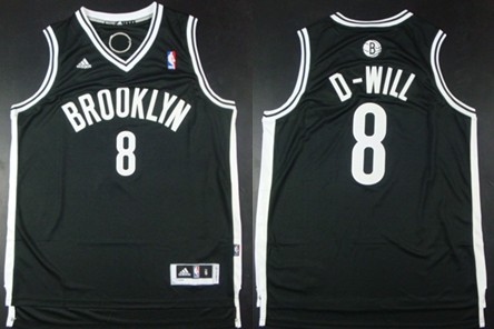 Brooklyn Nets #8 D-Will Black Nickname Revolution 30 Swingman Black Jersey - Zenithce