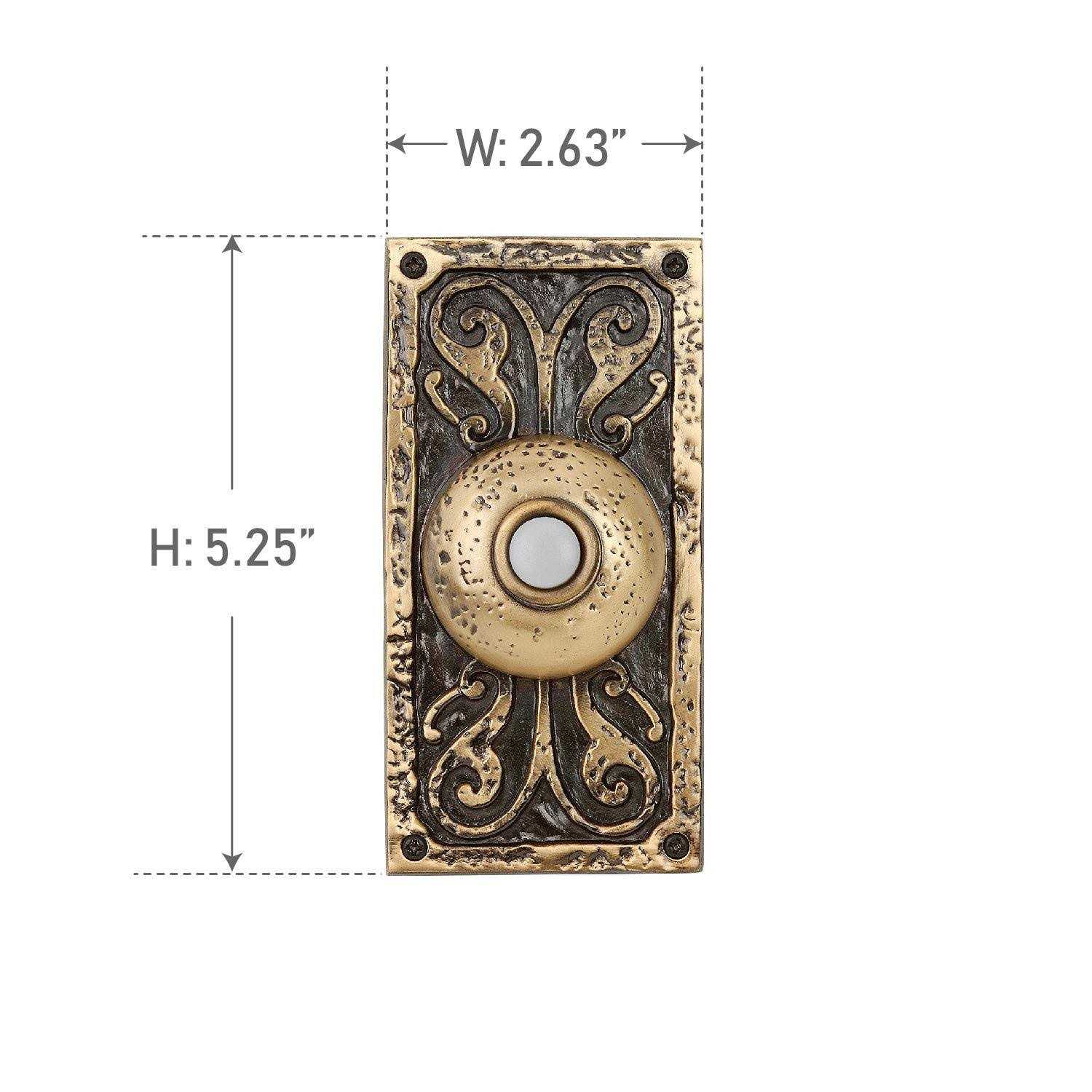 Craftmade Surface Mount Designer Lighted Push Button PB3037 - Zenithce