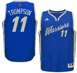 Golden State Warriors #11 Klay Thompson Revolution 30 Swingman 2015 Christmas Day Blue Jersey - Zenithce