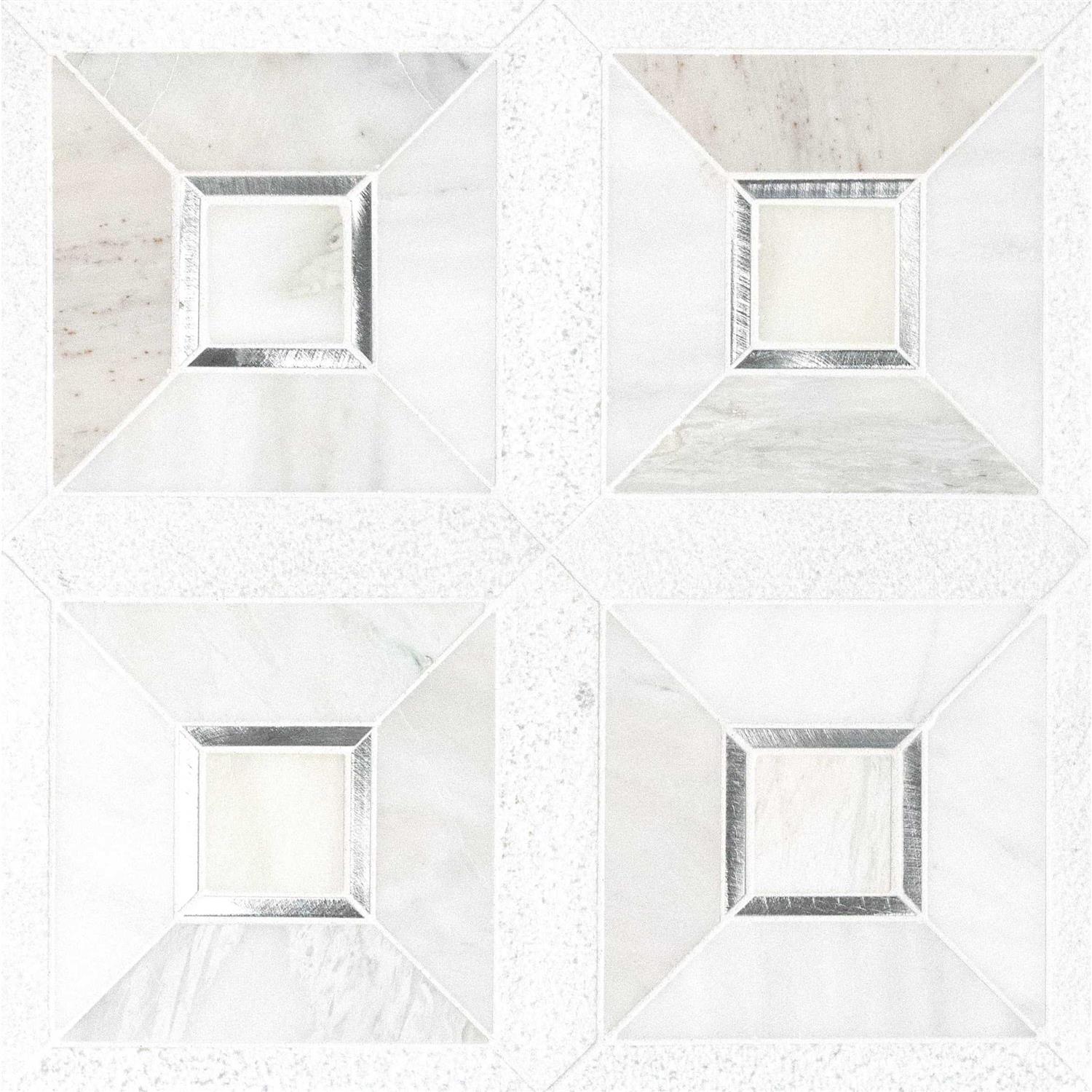 MSI Verona Pattern 11.85 in. x 11.85 Multi-Surface Mesh-Mounted Mosaic Tile - Zenithce