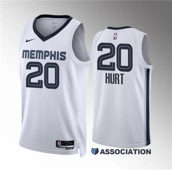 Memphis Grizzlies #20 Matthew Hurt White Association Edition Stitched Jersey - Zenithce