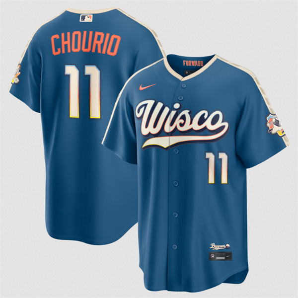 Milwaukee Brewers #11 Jackson Chourio Mineral Blue 2026 City Connect Stadium Stitched Stitched Jersey - Zenithce
