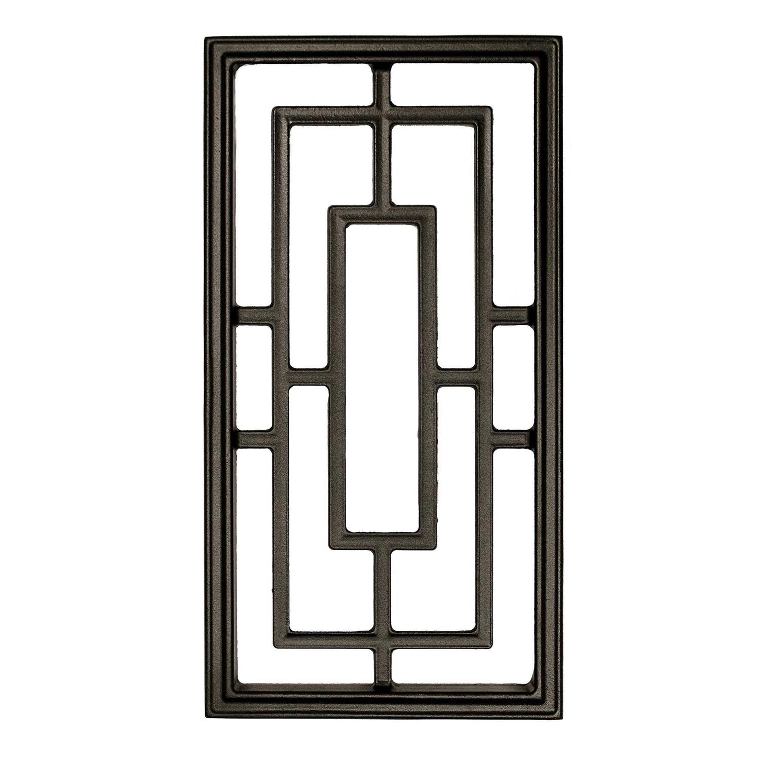 Nuvo Iron 4 in. x 4 in. Black Wood Post Connector Plate WPCP4B - Zenithce