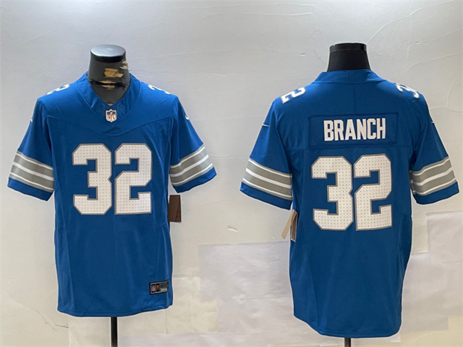 Detroit Lions #32 Brian Branch Blue 2024 F.U.S.E. Vapor Limited Stitched Jersey - Zenithce