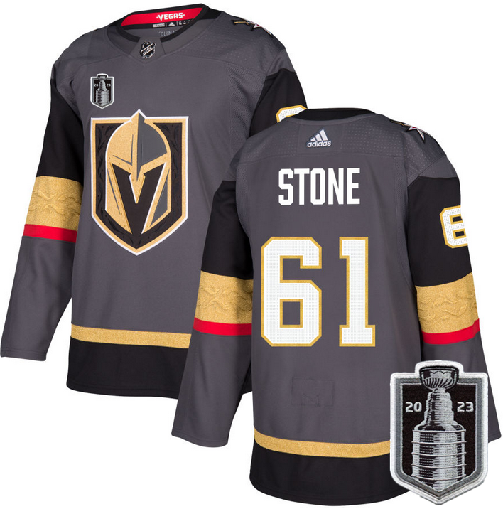 Vegas Golden Knights #61 Mark Stone Gray 2023 Stanley Cup Final Stitched Jersey - Zenithce