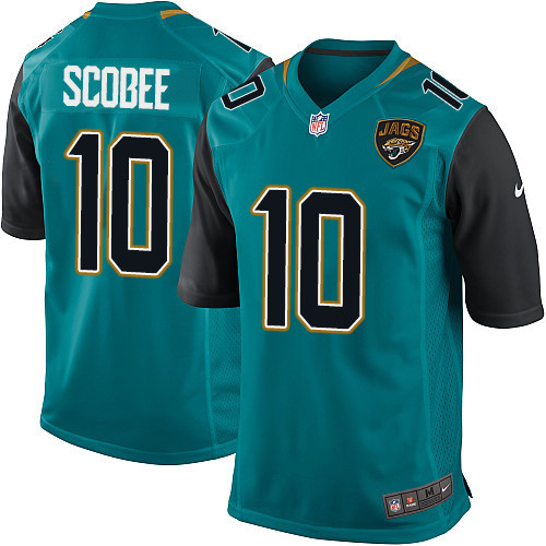 Jaguars #10 Josh Scobee Teal Green Game Limited Stitched Jersey - Zenithce