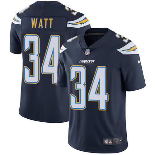 Los Angeles Chargers #34 Derek Watt Navy Blue Vapor Untouchable Limited Stitched Jersey - Zenithce