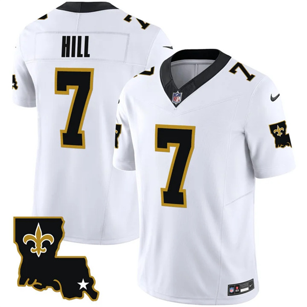 New Orleans Saints #7 Taysom Hill White 2023 F.U.S.E. 1987 Legacy Vapor Stitched Jersey - Zenithce
