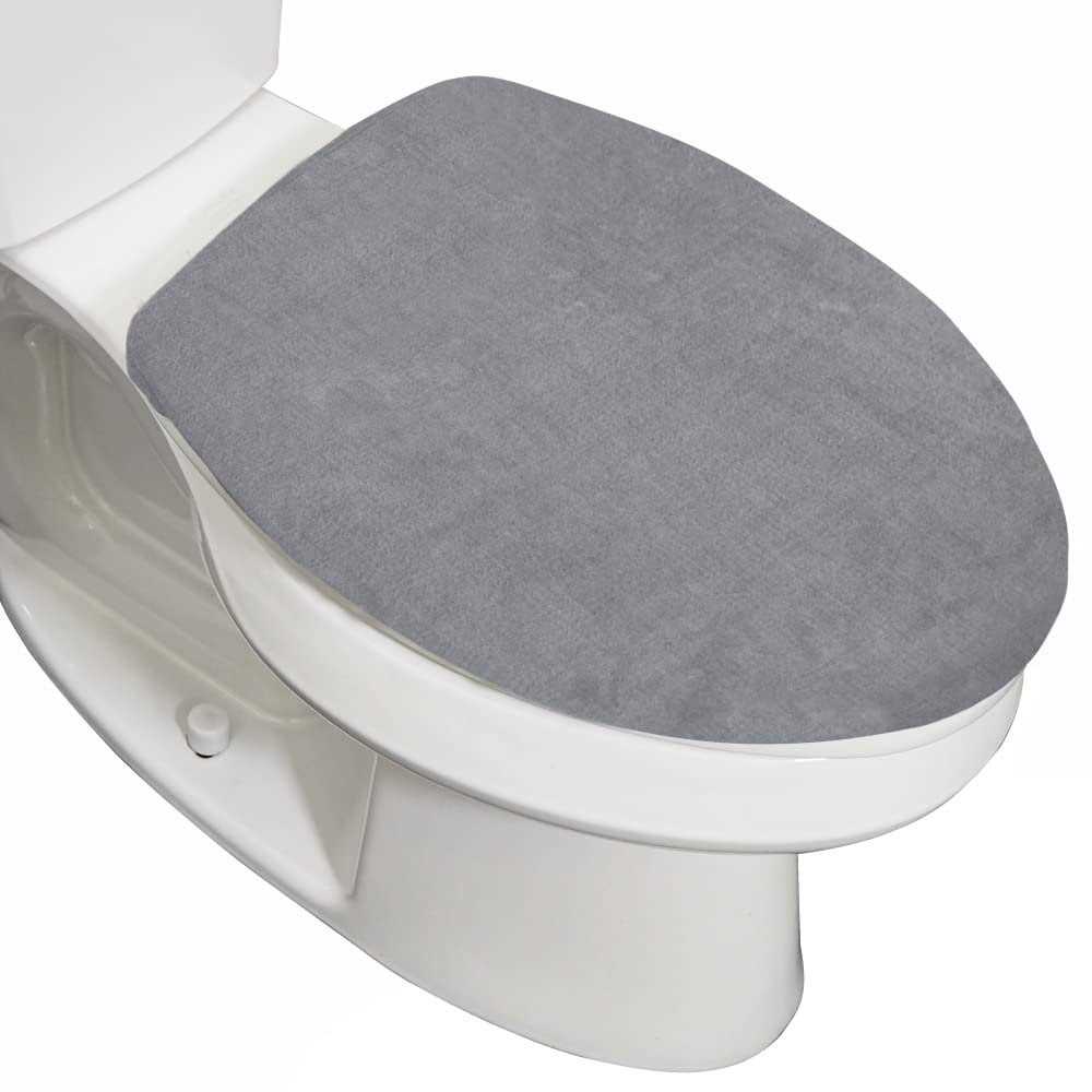 Gorilla Grip Soft Chenille Bathroom Toilet Lid Cover Machine Washable Seat Covers - Zenithce