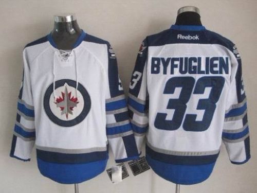 Jets #33 Dustin Byfuglien White 2011 Style Stitched Jersey - Zenithce