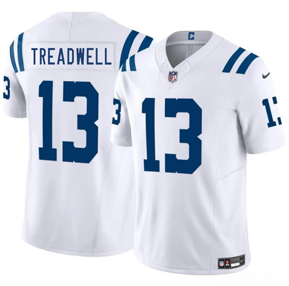 Indianapolis Colts #13 Laquon Treadwell White 2025 F.U.S.E. Vapor Limited Stitched Jersey - Zenithce