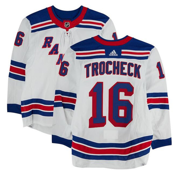 New York Rangers #16 Vincent Trocheck White Stitched Jersey - Zenithce