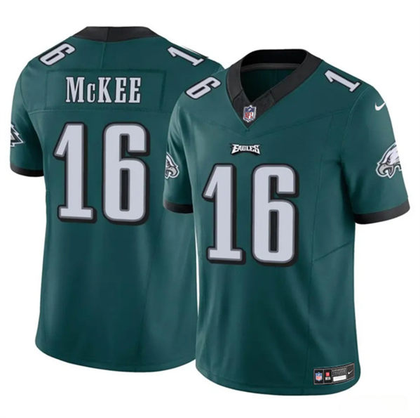 Philadelphia Eagles #16 Tanner McKee Green 2024 F.U.S.E. Vapor Untouchable Limited Stitched Jersey - Zenithce