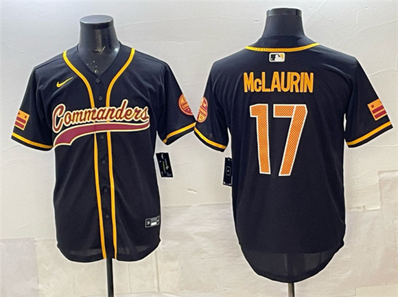 Washington Commanders #17 Terry McLaurin Black Limited Stitched Jersey - Zenithce