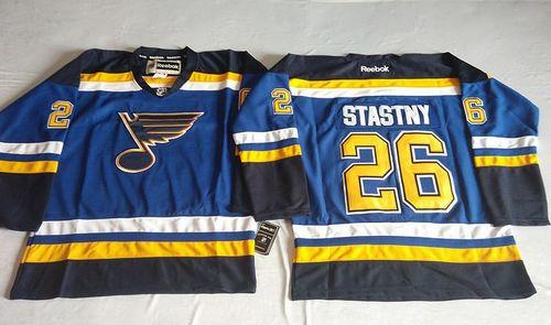 Blues #26 Paul Stastny Light Blue Home Stitched Jersey - Zenithce