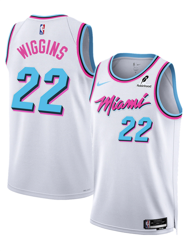 Miami Heat #22 Andrew Wiggins White 2025 City Edition Stitched Jersey - Zenithce