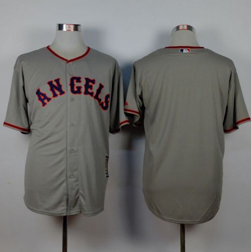 Angels Of Anaheim Blank Grey 1965 Turn Back The Clock Stitched Jersey - Zenithce