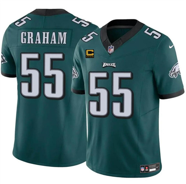 Philadelphia Eagles #55 Brandon Graham Green 2024 F.U.S.E. With 4-Star C Patch Vapor Untouchable Limited Stitched Jersey - Zenithce