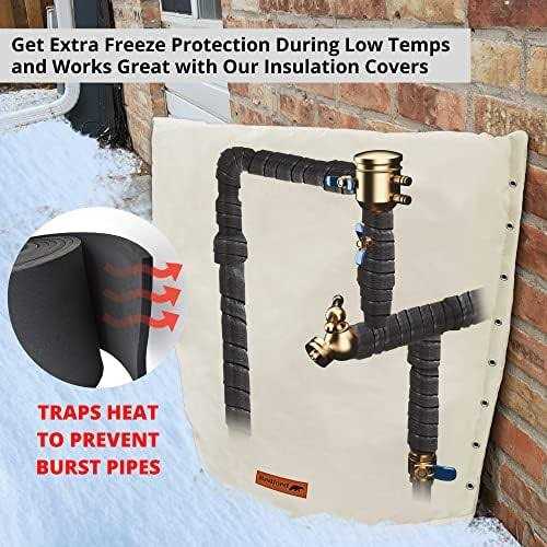 Redford Supply Co. 2 Pipe Insulation Tape Weather Resistant Water Pipe Wrap Tape - Zenithce