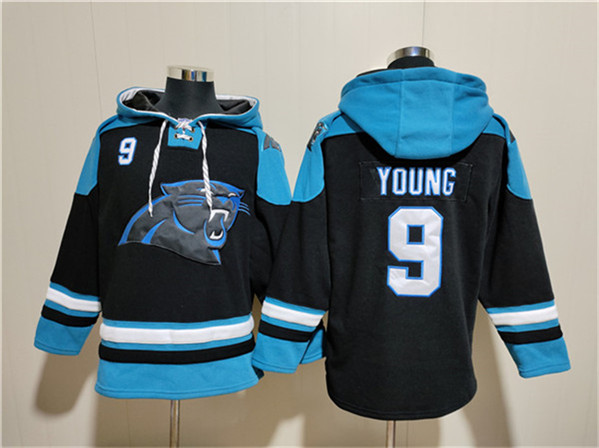 Carolina Panthers #9 Bryce Young Black Ageless Must-Have Lace-Up Pullover Hoodie - Zenithce