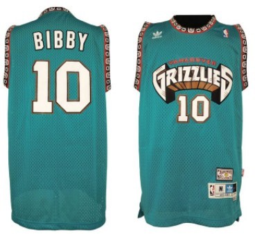 Memphis Grizzlies #10 Mike Bibby ABA Hardwood Classics Green Throwback Swingman Jersey - Zenithce