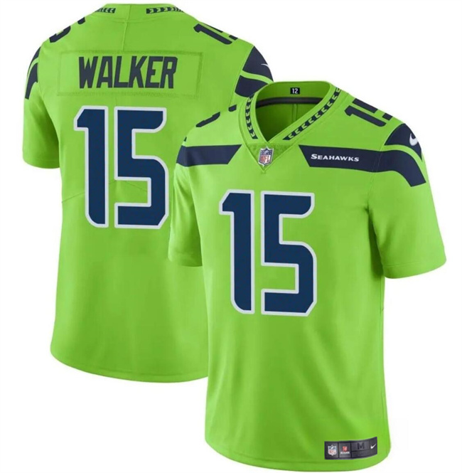 Seattle Seahawks #15 P.J. Walker Green Vapor Limited Stitched Jersey - Zenithce