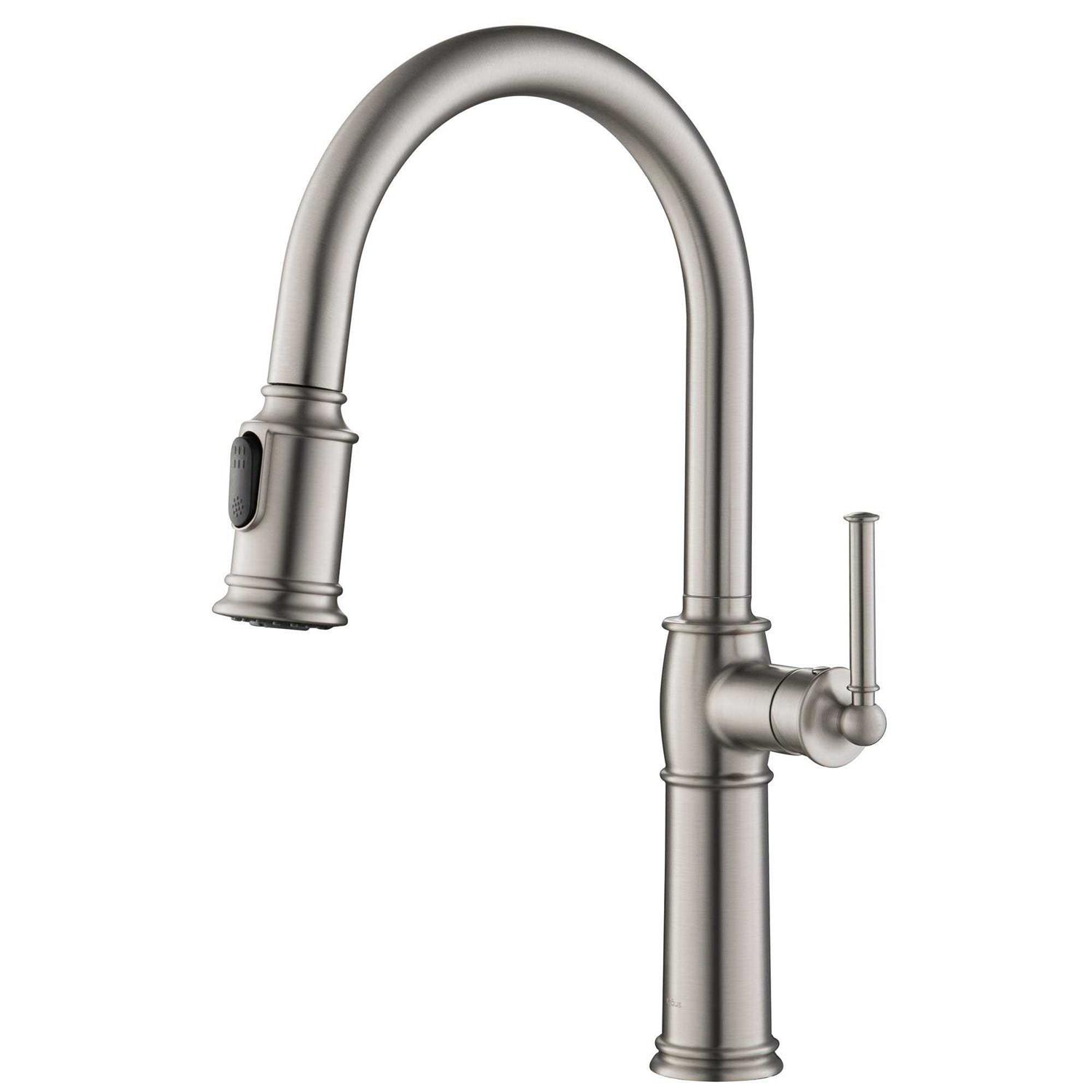 Kraus Sellette Traditional Single Handle Pull-Down Kitchen Faucet KPF-1682 - Zenithce