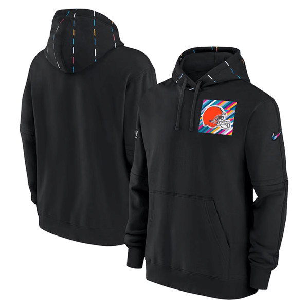 Cleveland Browns Black 2023 Crucial Catch Club Pullover Hoodie - Zenithce