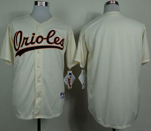 Orioles Blank Cream 1954 Turn Back The Clock Stitched Jersey - Zenithce
