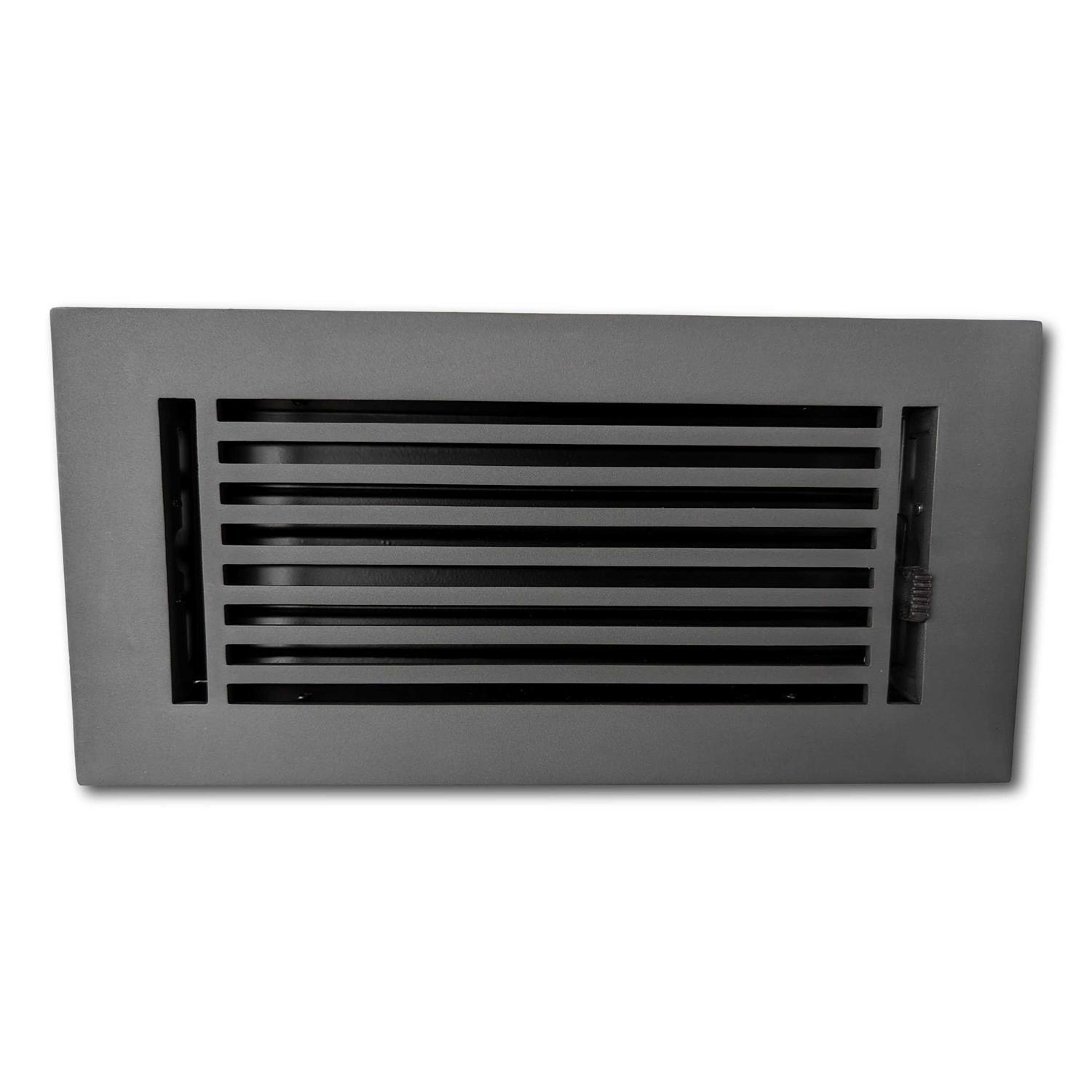 Madelyn Carter 2 x 10 Cast Aluminum Linear Bar Vent Cover – Black (Overall: 3.75 x 11.5) - Zenithce