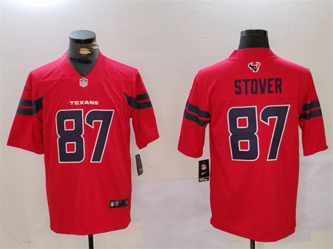 Houston Texans #87 Cade Stover Red Vapor Untouchable Football Stitched Jersey - Zenithce
