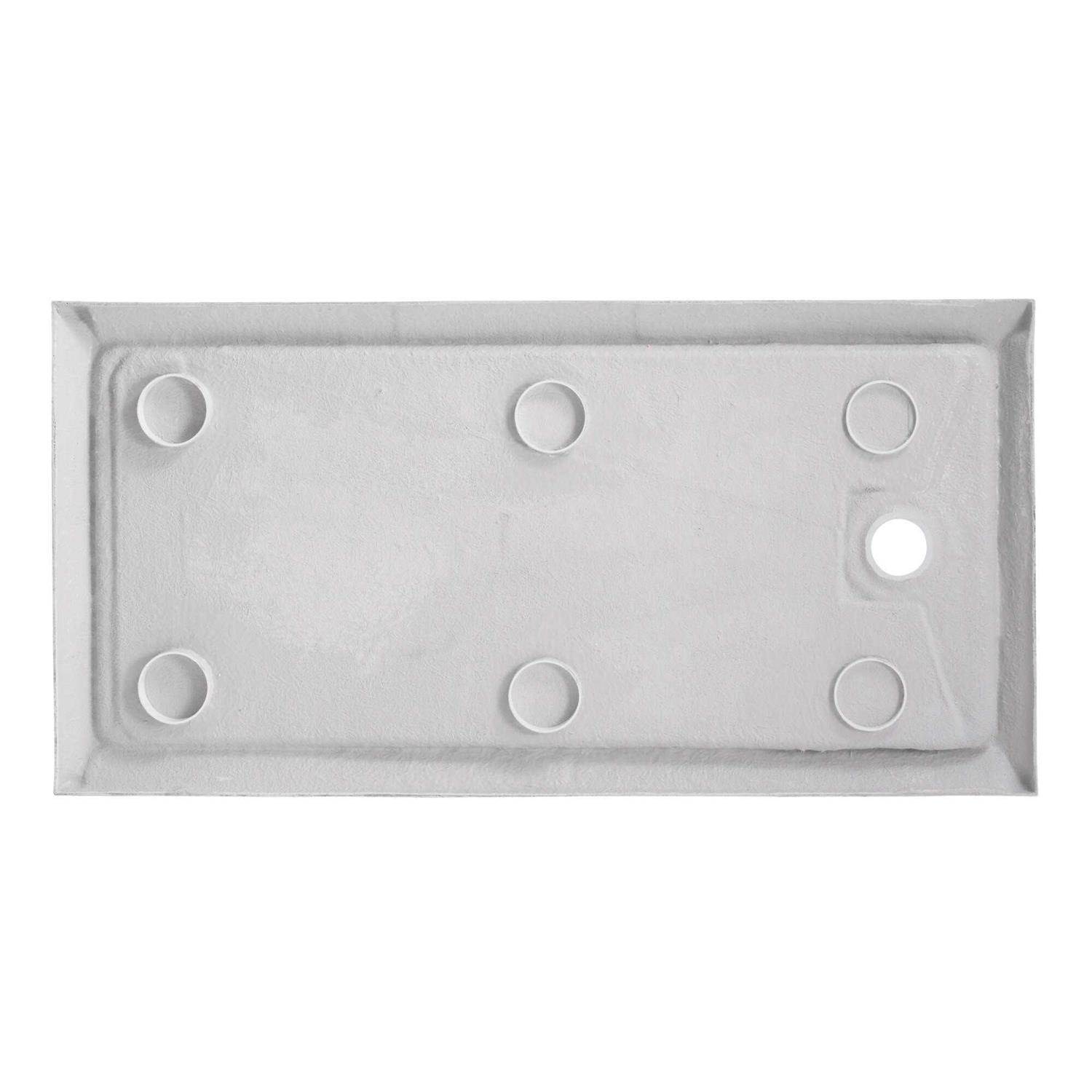 Miseno 59-7/8 x 30 Shower Base with Single Threshold and Drain - Zenithce