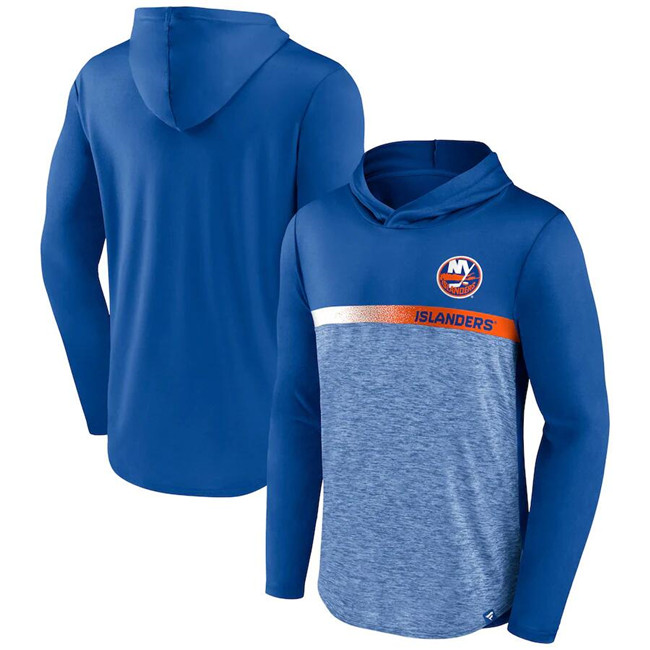 New York Islanders Blue Podium Defender Pullover Hoodie - Zenithce