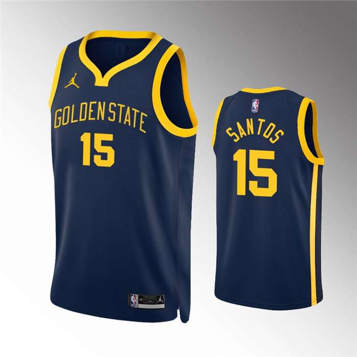 Golden State Warriors #15 Gui Santos Navy Statement Edition Stitched Jersey - Zenithce