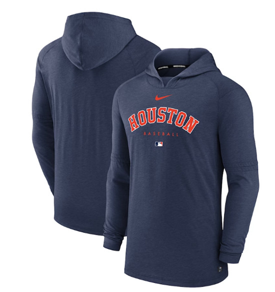 Houston Astros Navy Dri-FIT Early Work Pullover Hoodie - Zenithce
