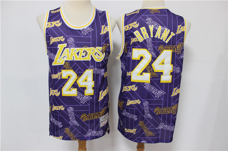 Los Angeles Lakers #24 Kobe Bryant Purple Tear Up Pack Mitchell & Ness Swingman Jeresy - Zenithce