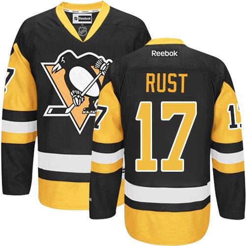 Penguins #17 Bryan Rust Black Alternate Stitched Jersey - Zenithce