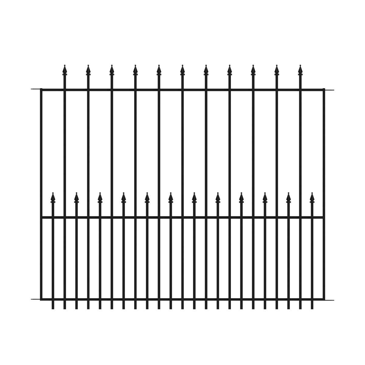 Yardlink Black Steel Multi-Style Fence Post and Stake - Zenithce