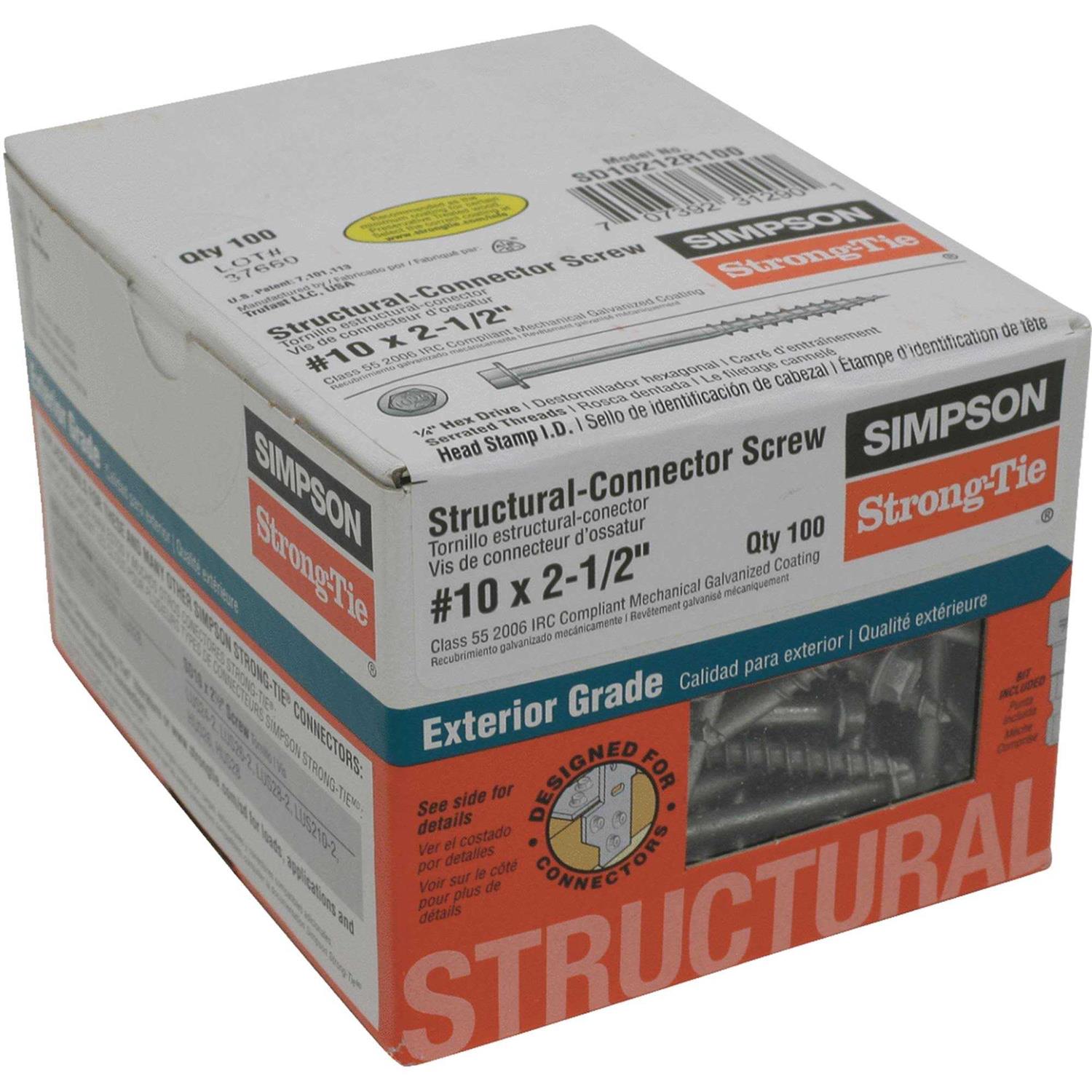Simpson Strong-Tie Connector Screw - Zenithce