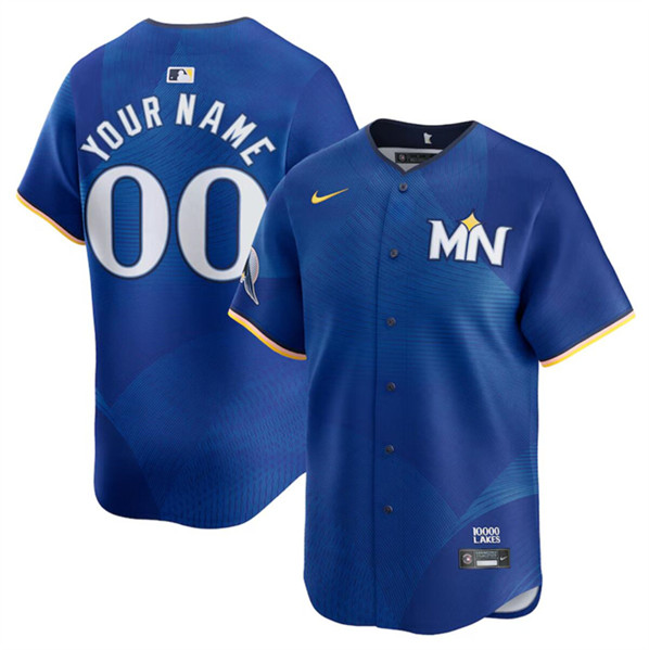Minnesota Twins Custom Royal 2024 City Connect Limited Stitched Jersey - Zenithce